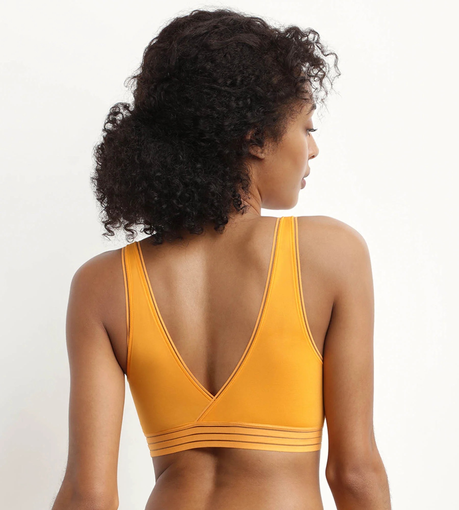 Soutien-gorge triangle sans armature en microfibre Jaune Oh My Dim’s - Image 2
